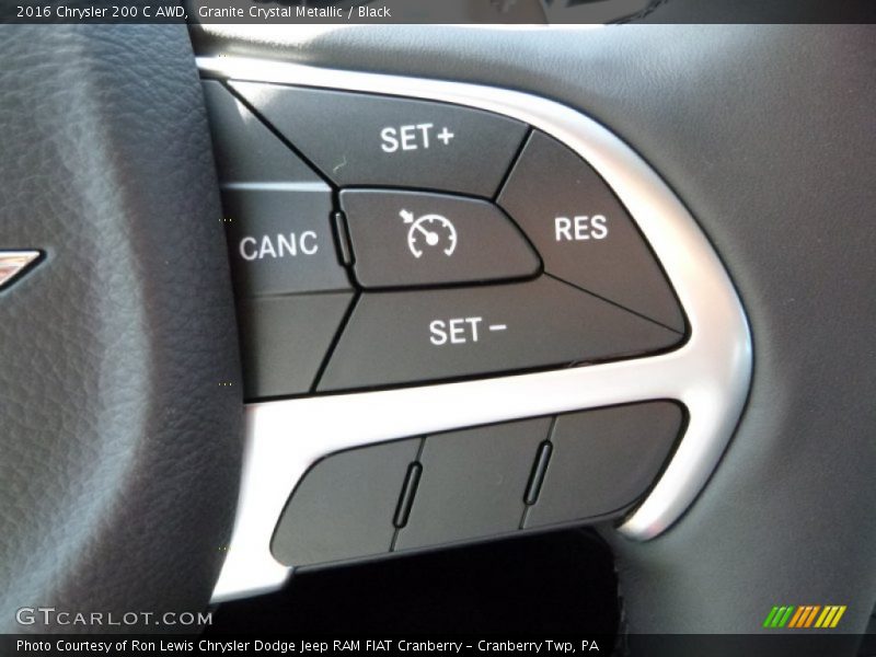Granite Crystal Metallic / Black 2016 Chrysler 200 C AWD