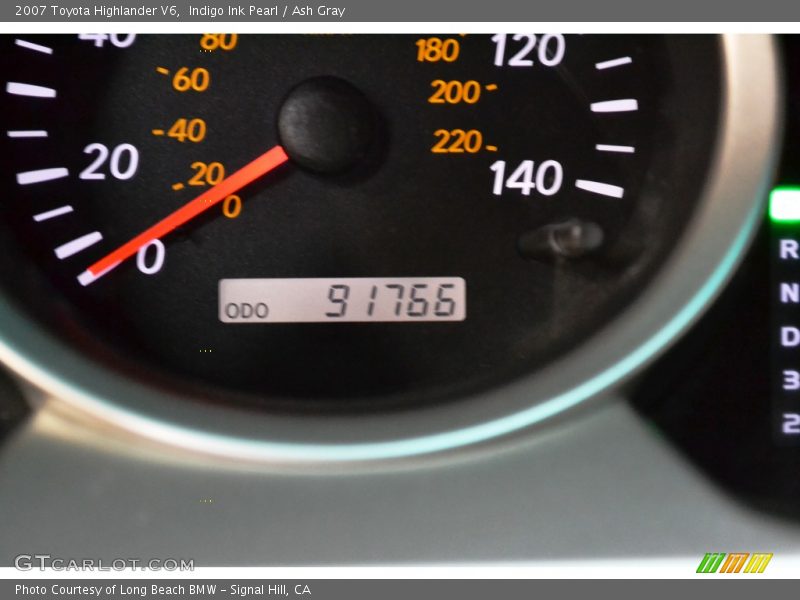 Indigo Ink Pearl / Ash Gray 2007 Toyota Highlander V6