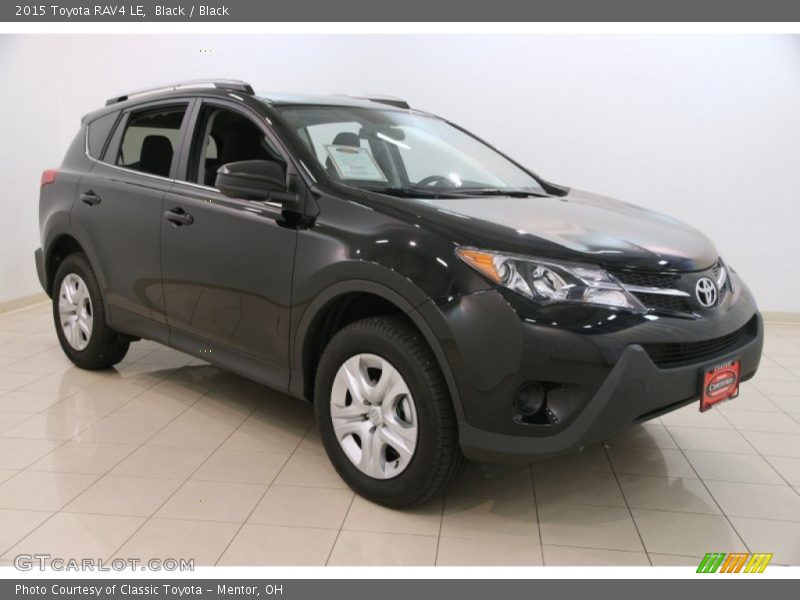 Black / Black 2015 Toyota RAV4 LE