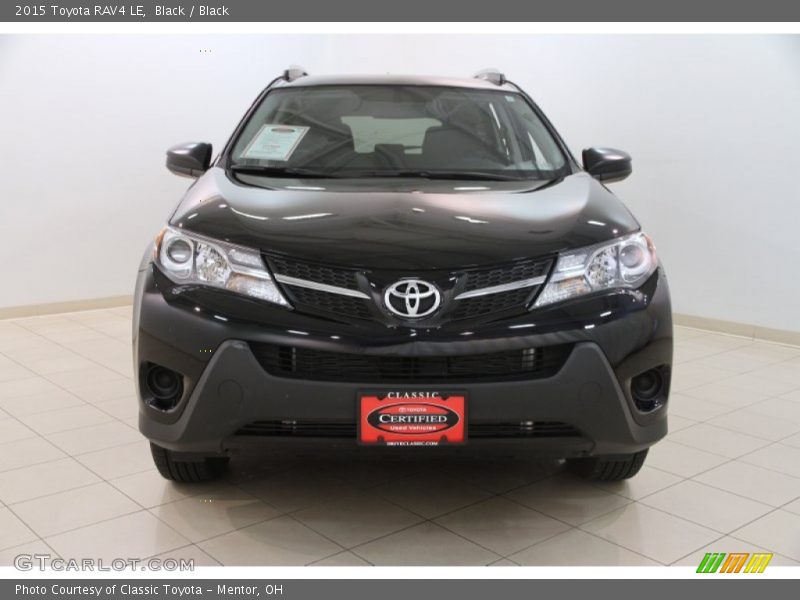 Black / Black 2015 Toyota RAV4 LE