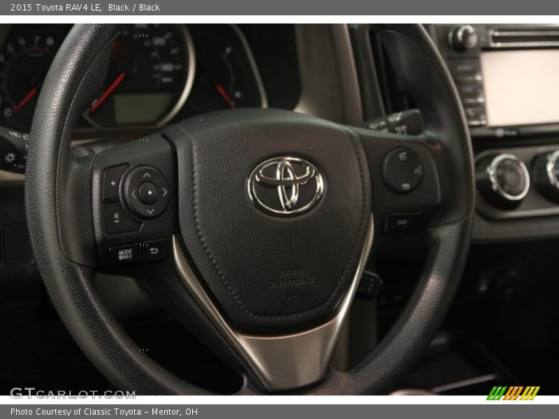 Black / Black 2015 Toyota RAV4 LE