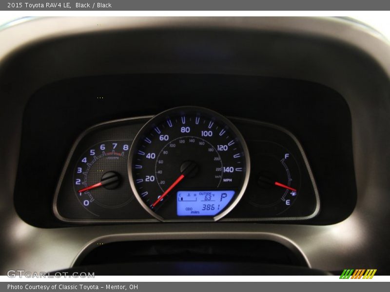 Black / Black 2015 Toyota RAV4 LE