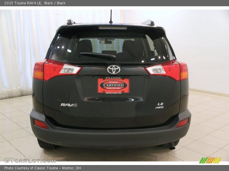 Black / Black 2015 Toyota RAV4 LE