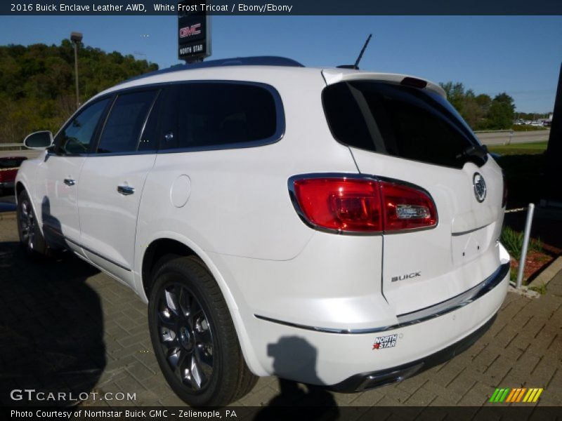 White Frost Tricoat / Ebony/Ebony 2016 Buick Enclave Leather AWD
