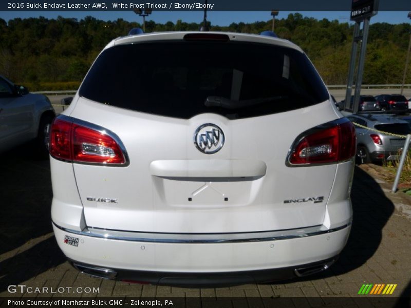 White Frost Tricoat / Ebony/Ebony 2016 Buick Enclave Leather AWD