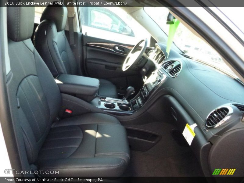 White Frost Tricoat / Ebony/Ebony 2016 Buick Enclave Leather AWD