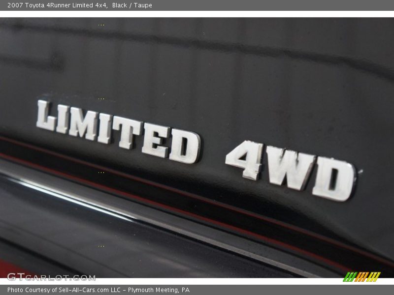 Black / Taupe 2007 Toyota 4Runner Limited 4x4