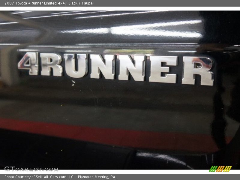Black / Taupe 2007 Toyota 4Runner Limited 4x4