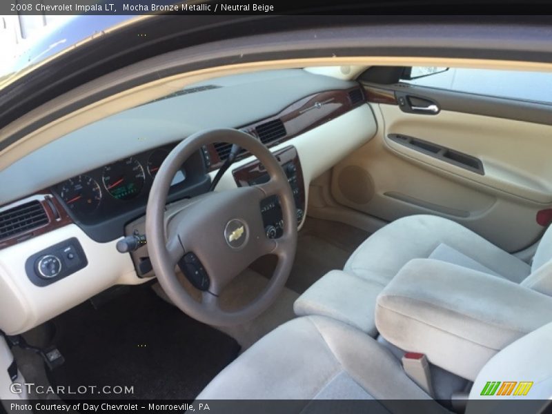 Mocha Bronze Metallic / Neutral Beige 2008 Chevrolet Impala LT