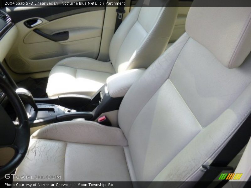 Nocturne Blue Metallic / Parchment 2004 Saab 9-3 Linear Sedan