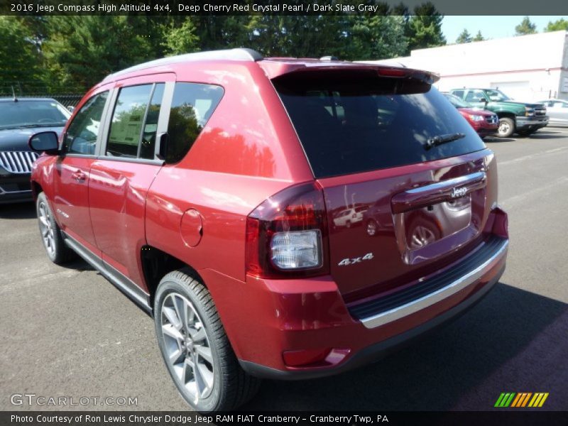 Deep Cherry Red Crystal Pearl / Dark Slate Gray 2016 Jeep Compass High Altitude 4x4