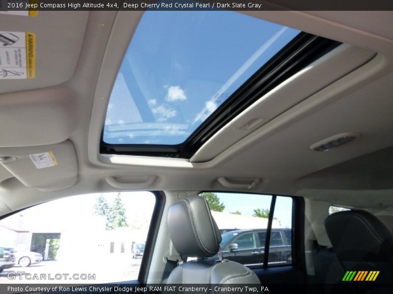 Deep Cherry Red Crystal Pearl / Dark Slate Gray 2016 Jeep Compass High Altitude 4x4