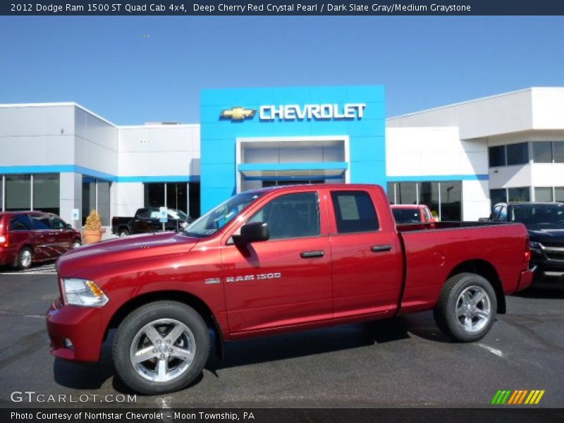 Deep Cherry Red Crystal Pearl / Dark Slate Gray/Medium Graystone 2012 Dodge Ram 1500 ST Quad Cab 4x4