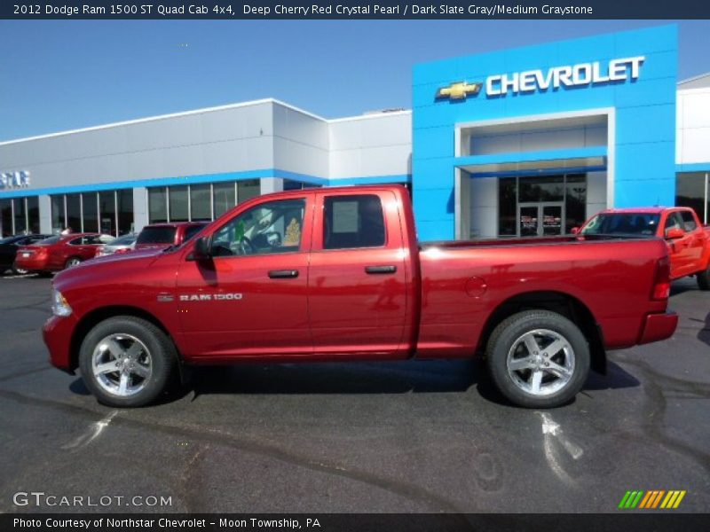 Deep Cherry Red Crystal Pearl / Dark Slate Gray/Medium Graystone 2012 Dodge Ram 1500 ST Quad Cab 4x4