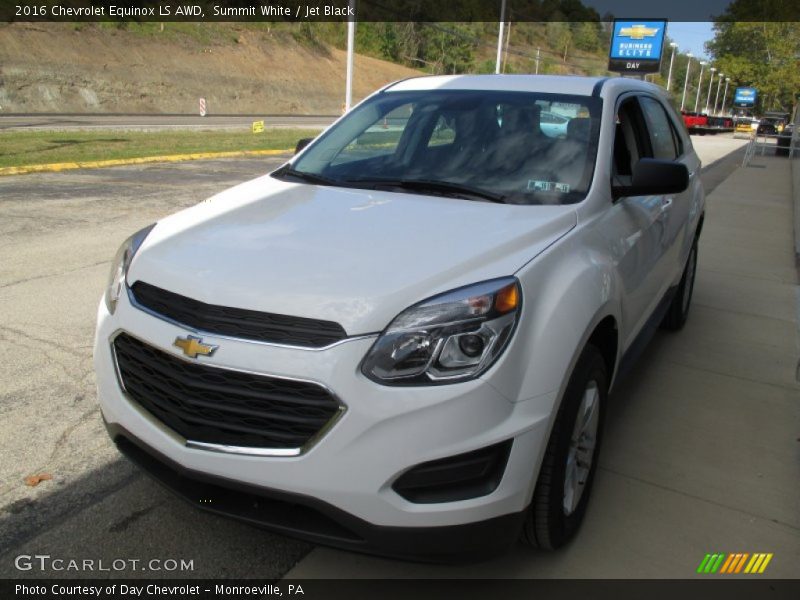 Summit White / Jet Black 2016 Chevrolet Equinox LS AWD