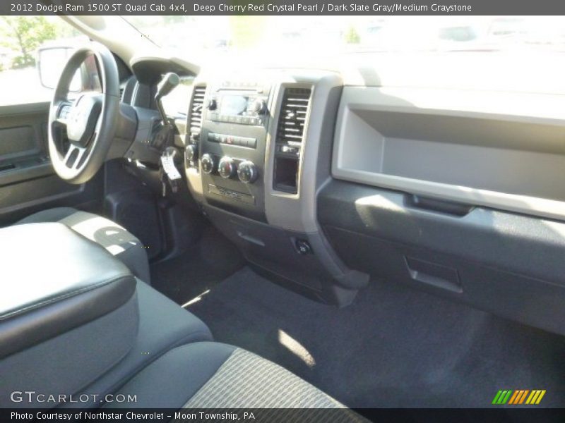 Deep Cherry Red Crystal Pearl / Dark Slate Gray/Medium Graystone 2012 Dodge Ram 1500 ST Quad Cab 4x4