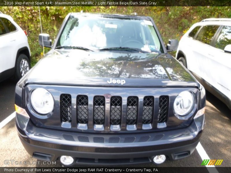 Maximum Steel Metallic / Light Pebble Beige/Dark Slate Gray 2016 Jeep Patriot Sport 4x4