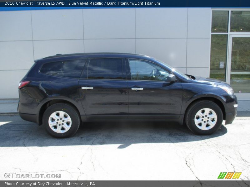 Blue Velvet Metallic / Dark Titanium/Light Titanium 2016 Chevrolet Traverse LS AWD