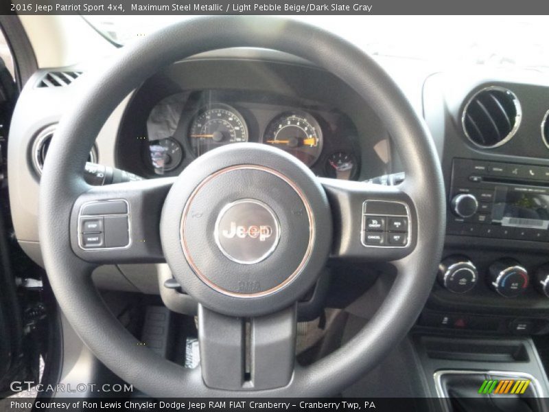 Maximum Steel Metallic / Light Pebble Beige/Dark Slate Gray 2016 Jeep Patriot Sport 4x4