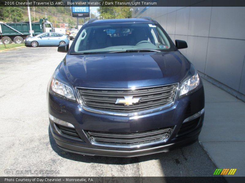 Blue Velvet Metallic / Dark Titanium/Light Titanium 2016 Chevrolet Traverse LS AWD