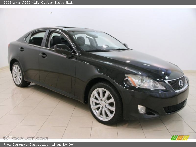 Obsidian Black / Black 2008 Lexus IS 250 AWD