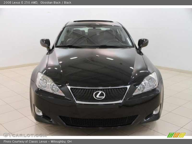 Obsidian Black / Black 2008 Lexus IS 250 AWD