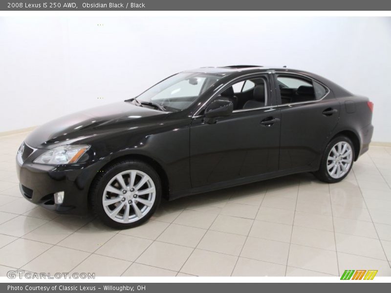 Obsidian Black / Black 2008 Lexus IS 250 AWD