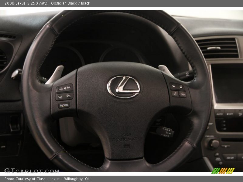 Obsidian Black / Black 2008 Lexus IS 250 AWD
