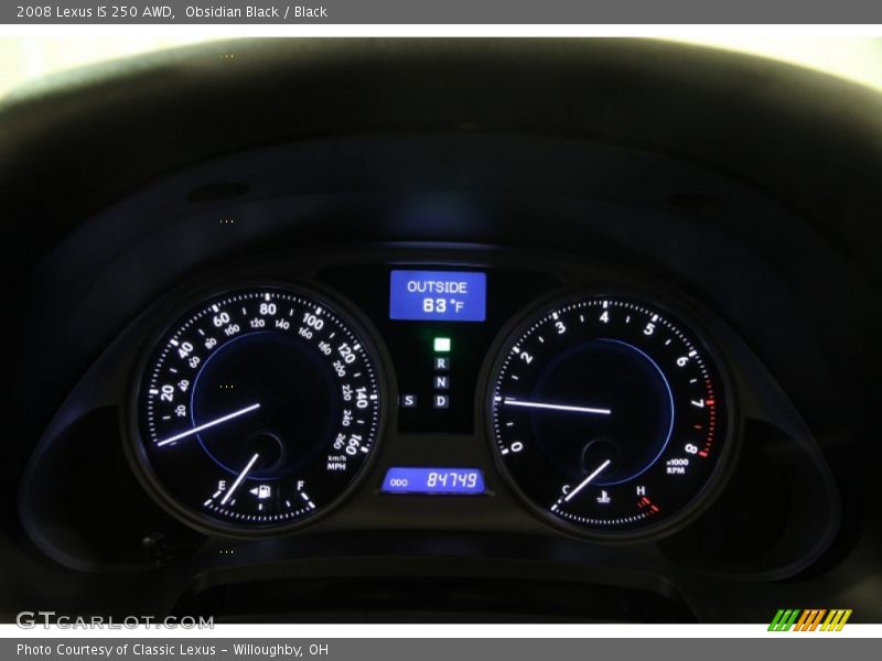Obsidian Black / Black 2008 Lexus IS 250 AWD