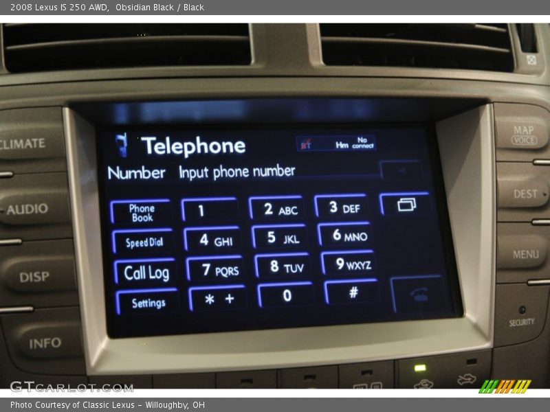Obsidian Black / Black 2008 Lexus IS 250 AWD