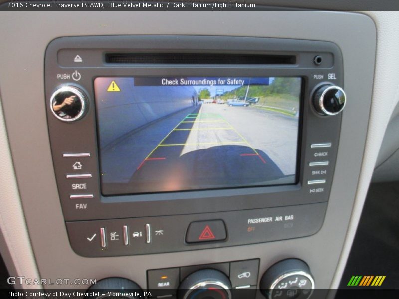 Blue Velvet Metallic / Dark Titanium/Light Titanium 2016 Chevrolet Traverse LS AWD