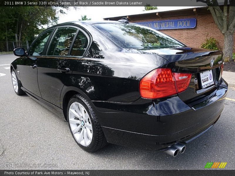 Jet Black / Saddle Brown Dakota Leather 2011 BMW 3 Series 328i xDrive Sedan