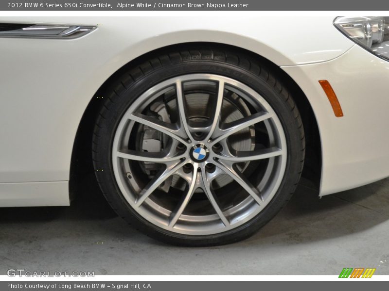 Alpine White / Cinnamon Brown Nappa Leather 2012 BMW 6 Series 650i Convertible