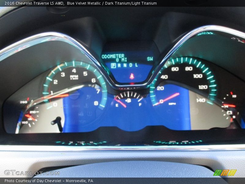 Blue Velvet Metallic / Dark Titanium/Light Titanium 2016 Chevrolet Traverse LS AWD