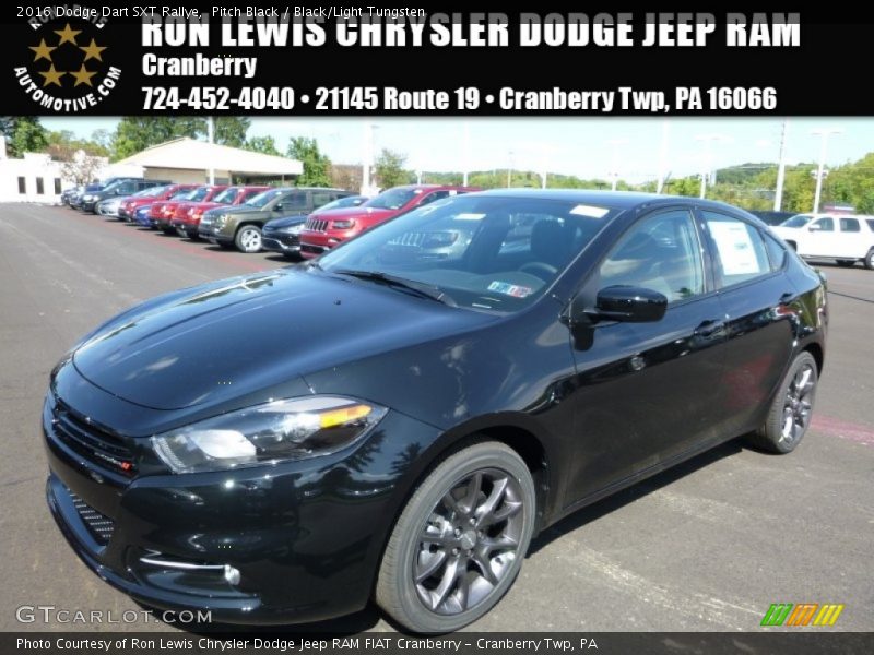 Pitch Black / Black/Light Tungsten 2016 Dodge Dart SXT Rallye