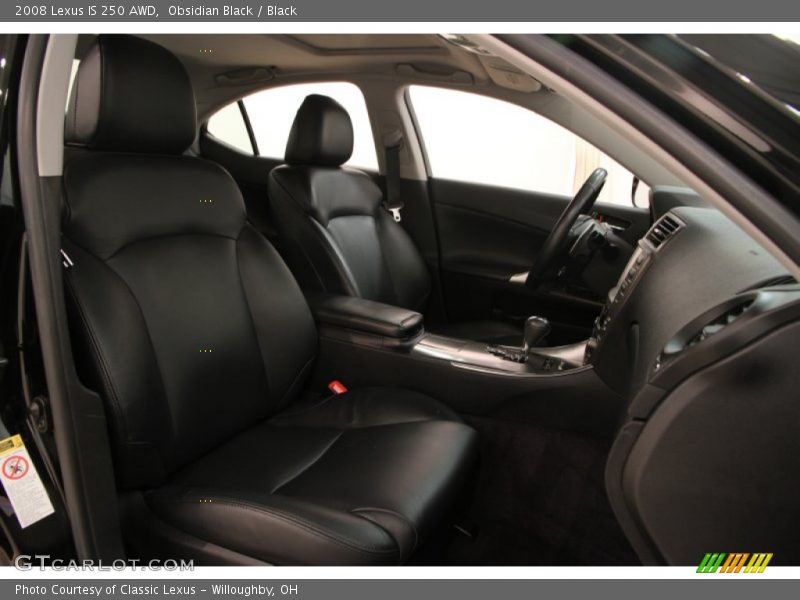 Obsidian Black / Black 2008 Lexus IS 250 AWD