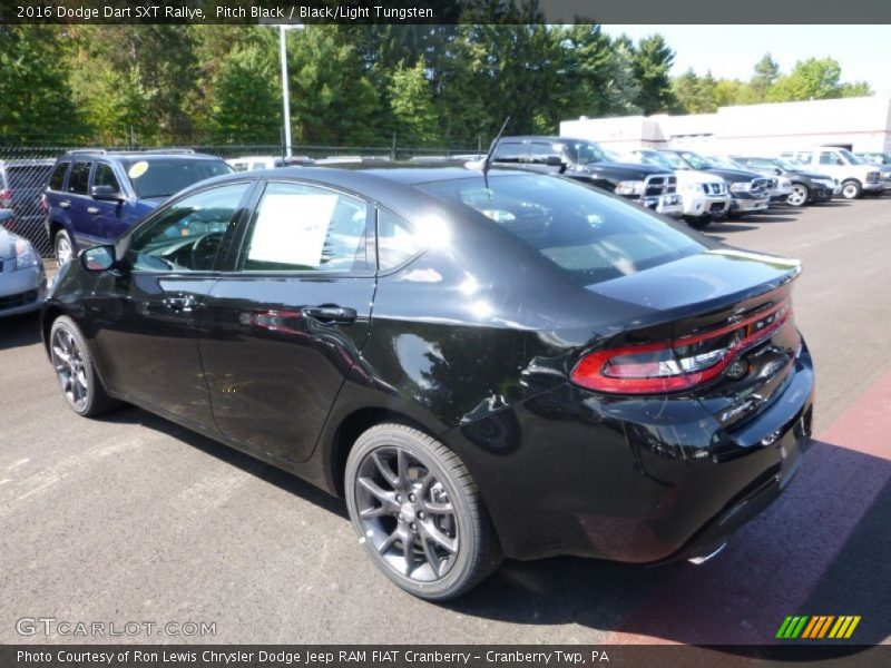 Pitch Black / Black/Light Tungsten 2016 Dodge Dart SXT Rallye