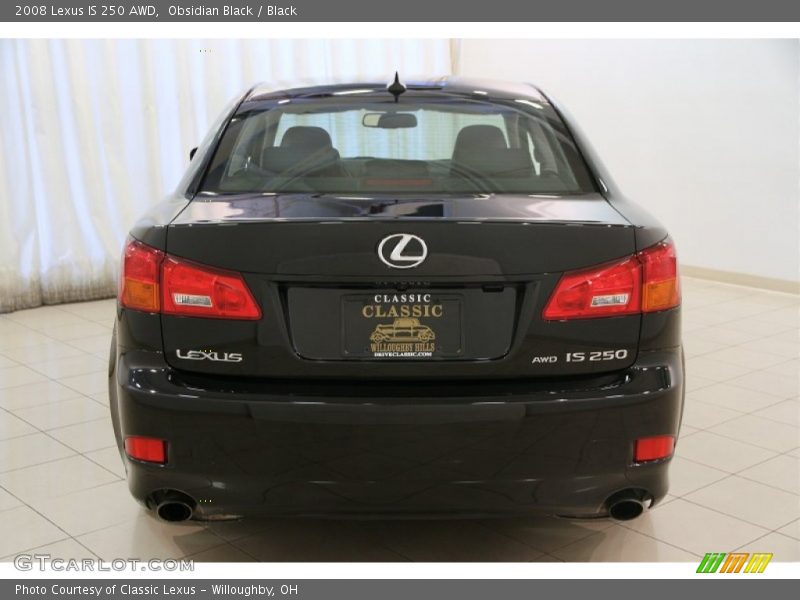 Obsidian Black / Black 2008 Lexus IS 250 AWD