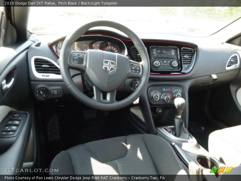 Pitch Black / Black/Light Tungsten 2016 Dodge Dart SXT Rallye