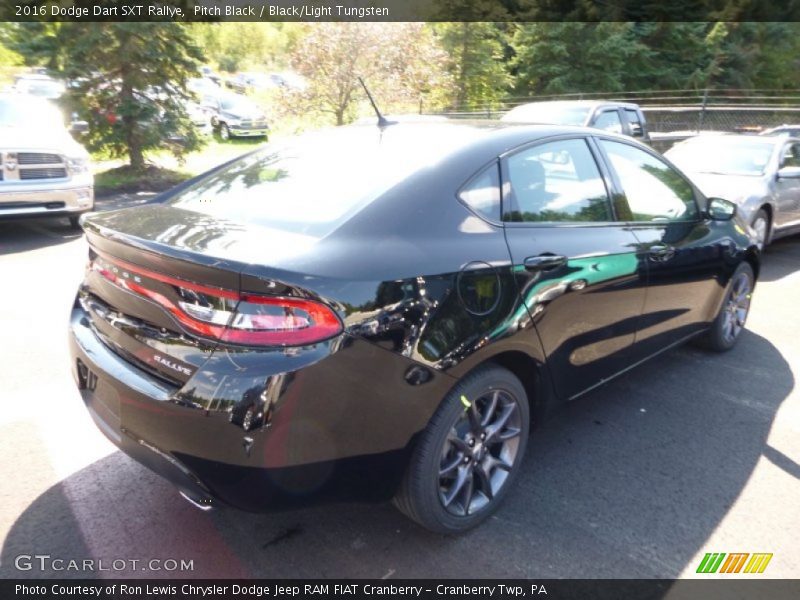 Pitch Black / Black/Light Tungsten 2016 Dodge Dart SXT Rallye