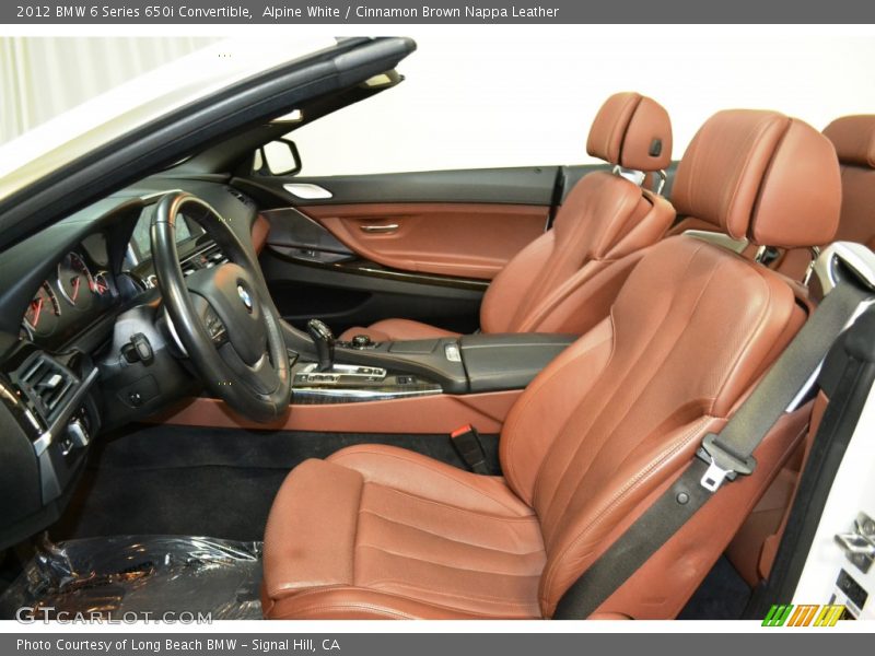 Alpine White / Cinnamon Brown Nappa Leather 2012 BMW 6 Series 650i Convertible