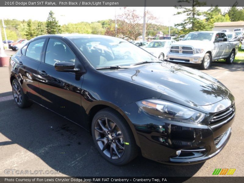 Pitch Black / Black/Light Tungsten 2016 Dodge Dart SXT Rallye