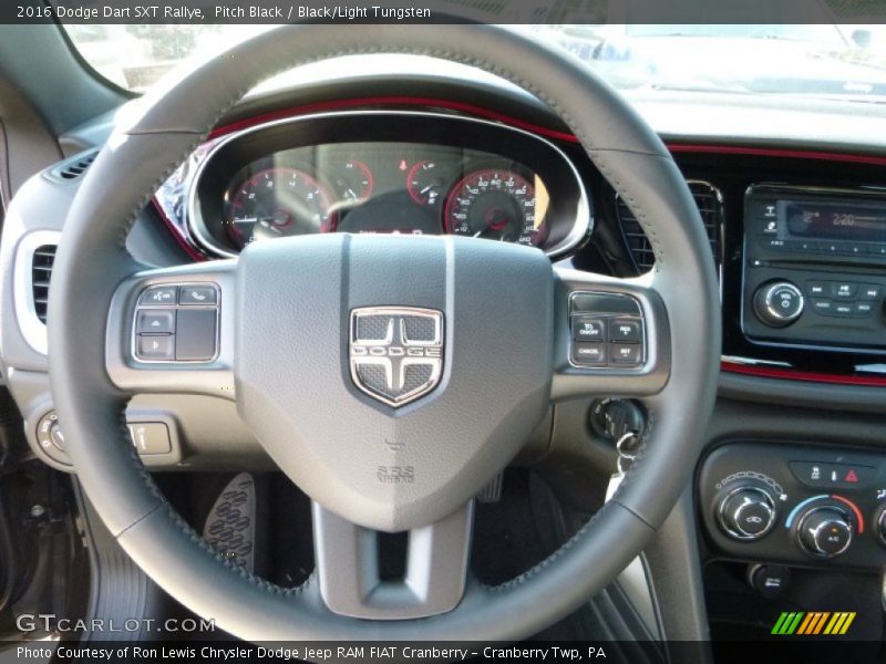 Pitch Black / Black/Light Tungsten 2016 Dodge Dart SXT Rallye