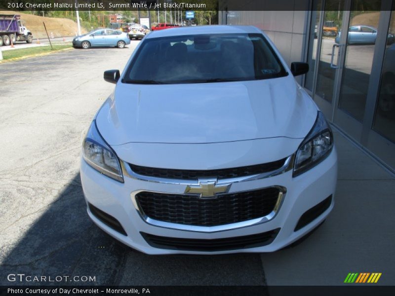 Summit White / Jet Black/Titanium 2016 Chevrolet Malibu Limited LS