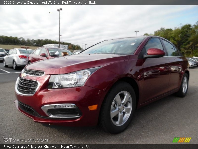 Siren Red Tintcoat / Jet Black 2016 Chevrolet Cruze Limited LT