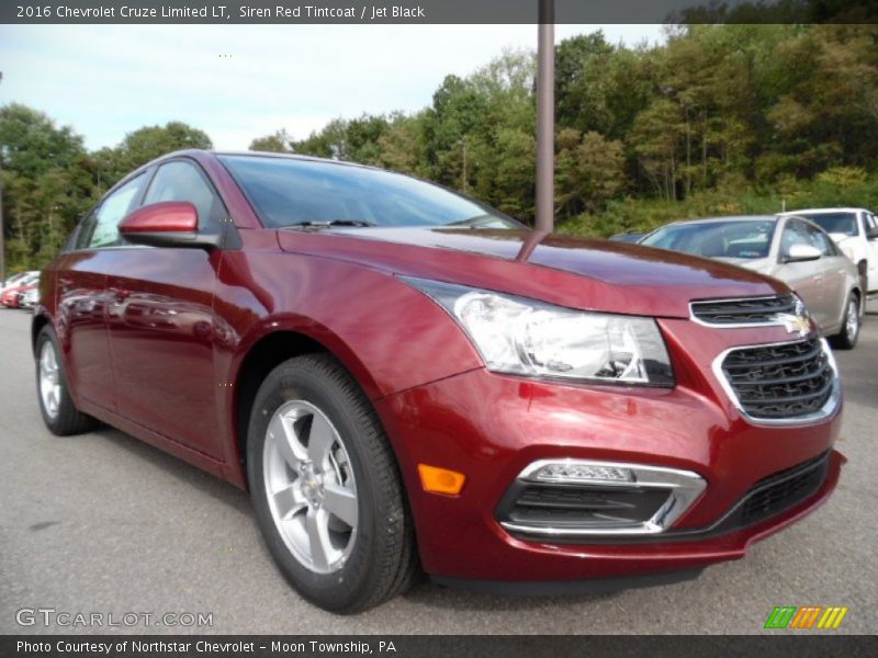 Siren Red Tintcoat / Jet Black 2016 Chevrolet Cruze Limited LT