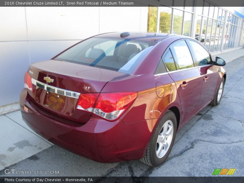 Siren Red Tintcoat / Medium Titanium 2016 Chevrolet Cruze Limited LT