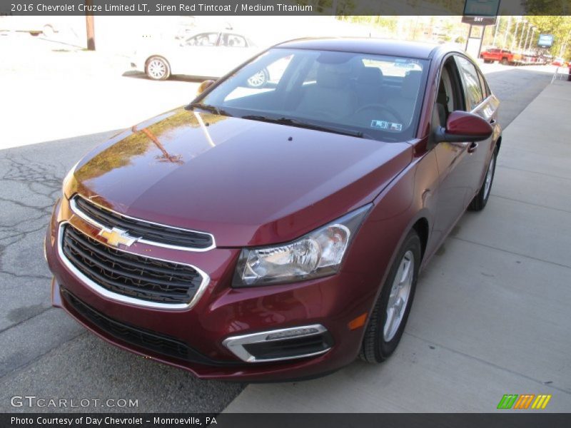 Siren Red Tintcoat / Medium Titanium 2016 Chevrolet Cruze Limited LT