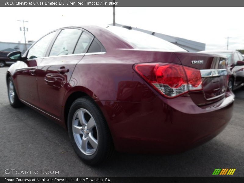 Siren Red Tintcoat / Jet Black 2016 Chevrolet Cruze Limited LT