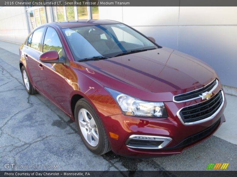 Siren Red Tintcoat / Medium Titanium 2016 Chevrolet Cruze Limited LT